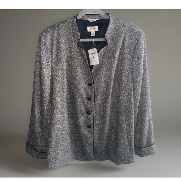 Talbots size 18W plus Blazer Jacket wool blend‎ NWT